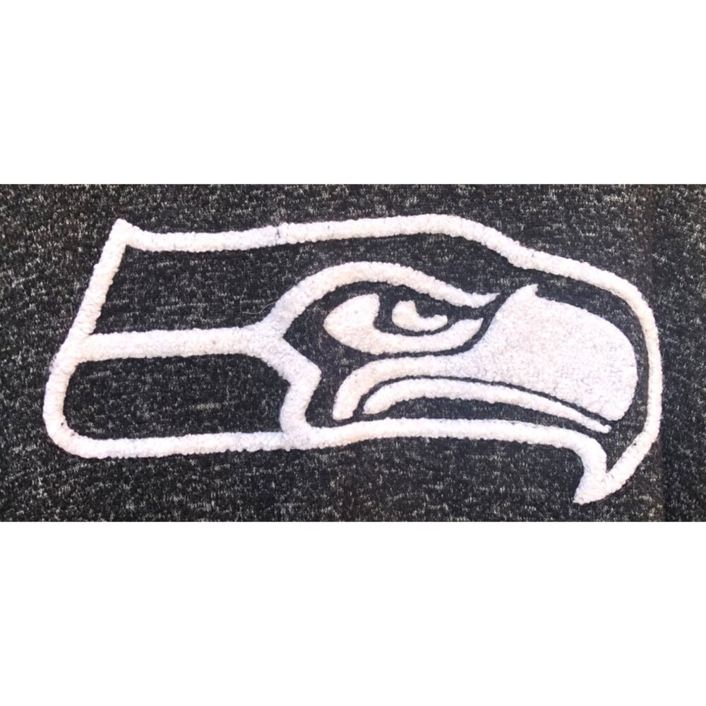 NFL Team Apparel Seattle Seahawks Black Heather High Low Hoodie Girls Size XL - Picture 2 of 5